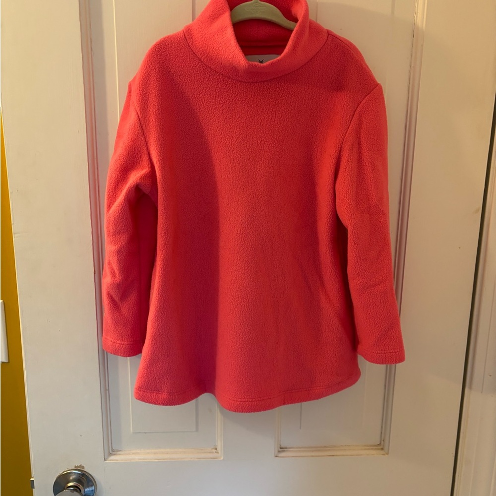 Dudley Stephens Youth Pink Fleece Turtleneck
